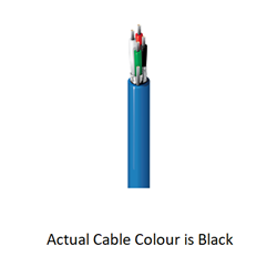 Belden Analog Audio Shipboard Cable 2 Pair 22AWG Install  Individually Screened with 1 Drain Wire  LSOH Black - 305m Reel